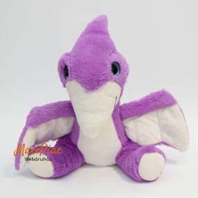   Plüss Penny Dinómánia széria lila dinoszaurusz dínó plüssfigura PTERANDDON csillogó szemű
