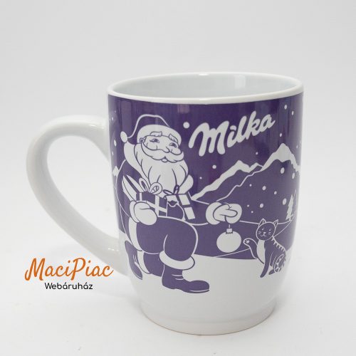 Eredeti porcelán MILKA bögre WEIHNACHTSBECHER EDITION N24 Karácsonyi, Mikulásos 3 dl Új!