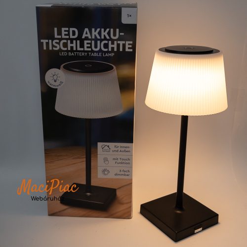 LED AKKUTISCHLEUCHTE akkumlátoros LED lámpa, asztali lámpa, érintésre kapcsol és változtatja a a világítás erőségét új!