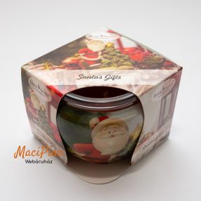   Home Aroma Karácsony illatú illatgyertya, poharas illatmécses - díszdobozban Santa's Gilts Különleges új Karácsonyi illat