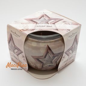   Home Aroma Karácsony illatú illatgyertya, poharas illatmécses - díszdobozban Winter Star Különleges új Karácsonyi illat