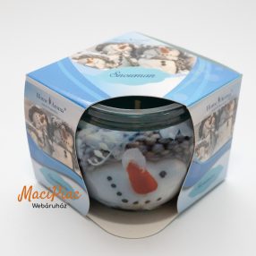   Home Aroma Karácsony illatú illatgyertya, poharas illatmécses - díszdobozban Snouman Különleges új Karácsonyi illat