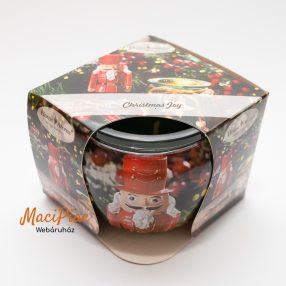   Home Aroma Karácsony illatú illatgyertya, poharas illatmécses - díszdobozban Chrismas Joy Különleges új Karácsonyi illat
