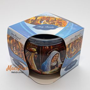   Home Aroma Karácsony illatú illatgyertya, poharas illatmécses - díszdobozban Holy Family (Szent család) Különleges új Karácsonyi illat