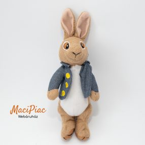   Eredeti Beatrix Potter Nyúl Péter plüss figura 23 cm farmer kabátos