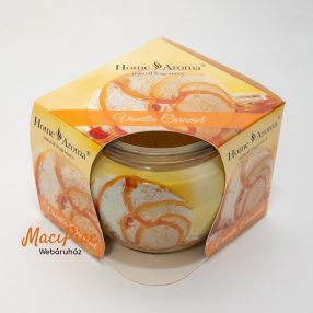   Home Aroma Karácsony illatú illatgyertya, poharas illatmécses - díszdobozban Vanillia Caramel Különleges új Karácsonyi illat