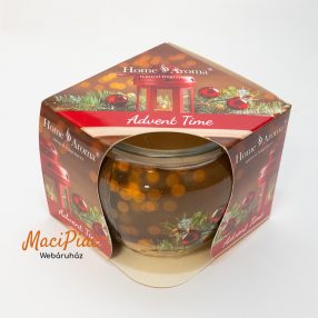   Home Aroma Karácsony illatú illatgyertya, poharas illatmécses - díszdobozban Advent time (Adventi idő) Különleges új Karácsonyi illat