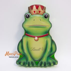   Béka alakú német Lindt & SPRÜNGLI domború mintázatú csokoládé 2013-as levehető tetejű fémdoboz
