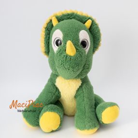   Plüss Penny Dinómánia széria zöld dinoszaurusz dínó plüssfigura allosaurus csillogó szemű