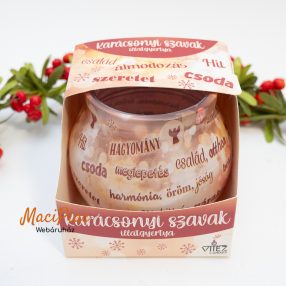   Twid Vitéz Candles Karácsonyi szavak illatgyertya, poharas illatmécses - díszdobozban