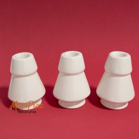   Porcelán gyertyatartó 3 db egyedi és különleges 1 szál gyertának új
