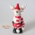 Rénszarvas porcelán karácsonyi figura, nipp, dísztárgy, dekoráció Új!