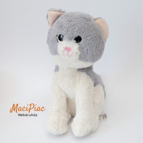   Plüss Penny FARM ANIMALS  CAT Plüsstanya PAMACS csillogó szemű szürke cica 