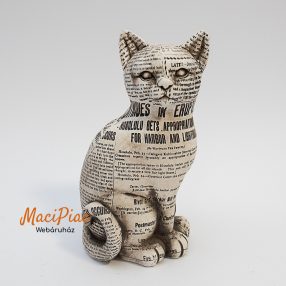 Cica macska figura dekoráció, nipp polyrezin Új!