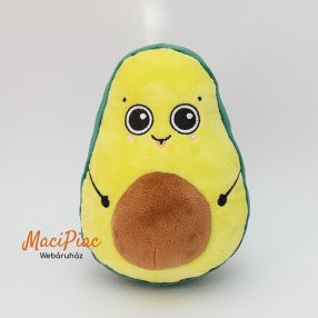   Plüss Biedronka avokádó figura, nagyon helyes hímzett mosolygós arccal 