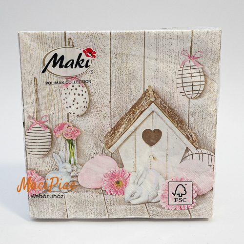 Húsvéti szalvéta Maki POL MAK kullekció új! 3 rétegű 33x33 cm 20 db