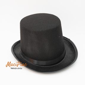   Fekete szövet cilinder jelmezkiegészítő, színházi, felnőtt farsangi termék Új!