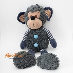   Nagy méretű akasztós cuki pofa plüss egér, ölelni való