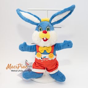   Kinder plüss nyúl, nyuszi kantáros nadrágban hímzéssel Ritka, régebbi!