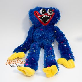   Csillámos, flitteres Poopy Playtime Huggy Wuggy kék újszerű szörny (finom puha)