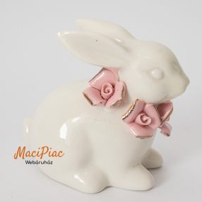   Ukrán régi porcelán nyúl, nyuszi húsvéti dekoráció, ajándéktárgy, nipp, figura 