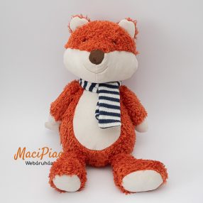 Plüss vörös róka csíkos sállal JoJo Maman Bébé