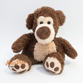   Mol-os plüss Big Nose barna maci puha, ölelnivaló ülve 25 cm