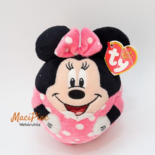 Ty 2013 Beanie Babies Minnie egér gömb alakú Disney Beanie Ballz címkékkel