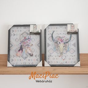   Falikép nyomtatott műanyag keretben modern living 2 db 40x50x3 cm Bontatlan!