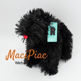   Plüss Penny Fogadj örökbe egy plüsst! 2025 tavaszi Kutyák macskák sorozatból GUBANC a fekete puli kutya, címkés új! 