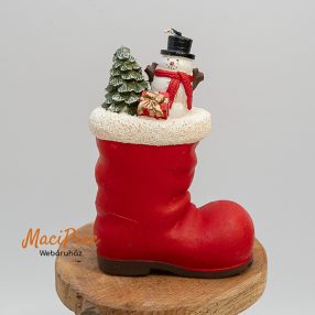   Régi karácsonyi Mikulás csizma alakú formagyertya, dekoráció