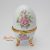 Fabergé felnyitható tetejű porcelán tojás Német, Kézi festésű, hibátlan! Ritka mintával!