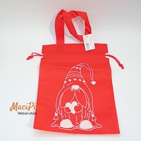 Mikulászsák összehúzható (textil) 