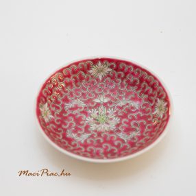 Porcelán kis mini tányér kínai mintával