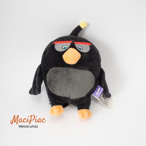 Plüss Milka Rovio Angry Birds 2 movie Bomb madár mesehős (fekete) 2019