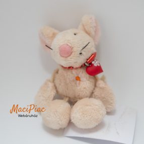   Plüss Nici Toys egér mágneses mancsokkal szív medállal a nyakában
