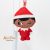 2022-es McDonald's The Elf on the Shelf A karácsonymanó meséje plüss elf