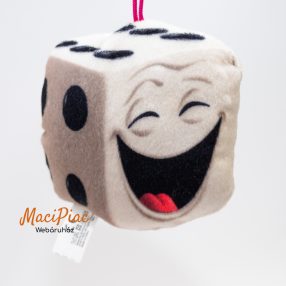   2017-es McDonald's Emoji Movie plüss Dice, kocka mesehős 