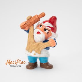   Kinder Die Kochenzwerg, The Cooking Dwarves, A főző törpék Nobbi Nudelholz Nobbi sodrófa figura 