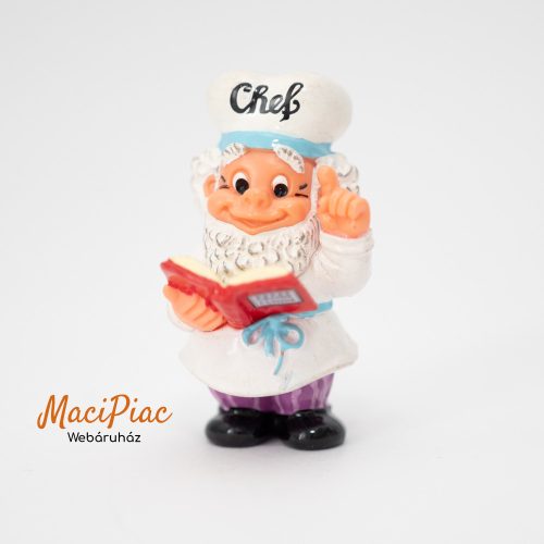 Kinder Die Kochenzwerg, The Cooking Dwarves, A főző törpék Manni Mannehme Chef figura 