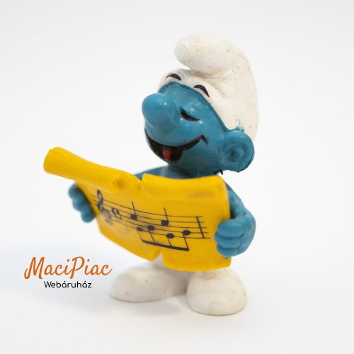 1978-as Peyo Smurf Hupikék Törpikék énekes törp figura