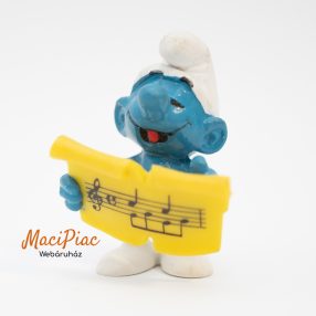 1978-as Peyo Smurf Hupikék Törpikék énekes törp figura