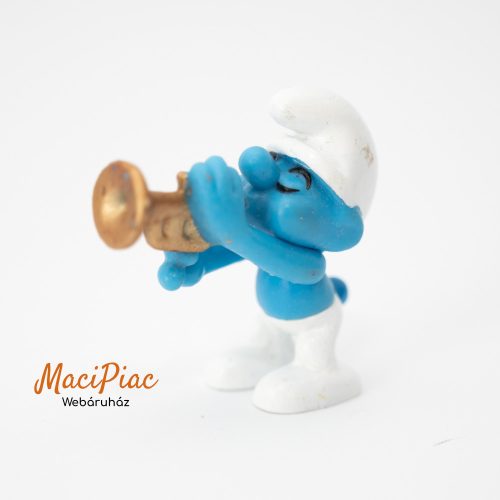 2009-as Albert Heijn: The Smurfs Trumpet trombitás törp figura 