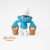 2009-as Albert Heijn: The Smurfs Mopper smurf felmosó törp figura