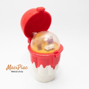   1995-ös McDonald's Strawberry Sundae Epres kehely Flip Flop figura