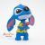 Lilo és Stich a csillagkutya Rózsát tartó Stich figura 