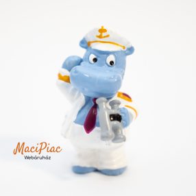   1992-es Kinder Happy Hippos on the Dream Ship Captain kapitány víziló figura