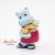 1991-es Kinder Happy Hippos Fitness Fiver, Hippopotami Sauna Sepp víziló figura 