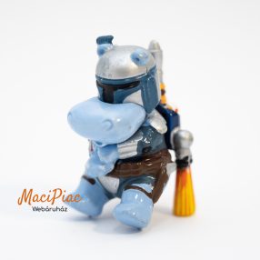   2002-es Kinder Happy Hippos Star Wars, Jango Jet, Jango Fett víziló figura
