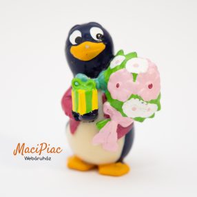   1994-es Kinder Peppy Pingo Party Sascha Süssholz pingvin figura